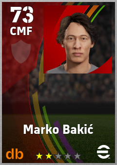 Marko Bakić — CMF, OVR 73, MAX 73