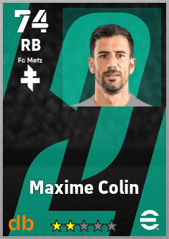 Maxime Colin — RB, OVR 74, MAX 74