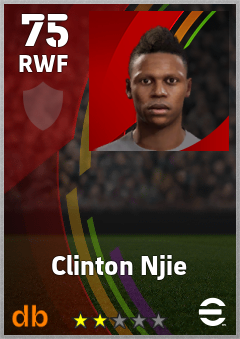 Clinton Njie — RWF, OVR 75, MAX 75