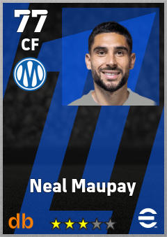 Neal Maupay — CF, OVR 77, MAX 77