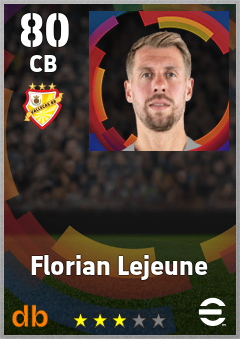 Florian Lejeune — CB, OVR 80, MAX 80