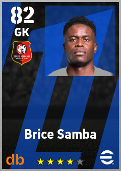 Brice Samba — GK, OVR 82, MAX 90