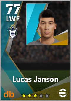 Lucas Janson — LWF, OVR 77, MAX 77
