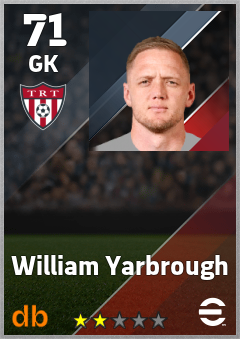 William Yarbrough — GK, OVR 71, MAX 71