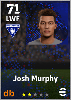 Josh Murphy — LWF, OVR 71, MAX 71