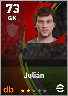 Julián — GK, OVR 73, MAX 73