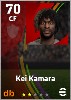 Kei Kamara — CF, OVR 70, MAX 70