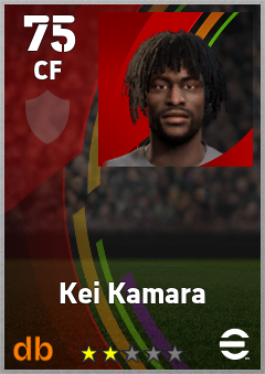 Kei Kamara — CF, OVR 75, MAX 75