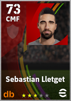 Sebastian Lletget eFootball player card
