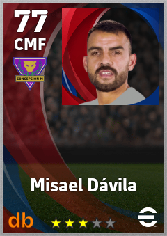 Misael Dávila — CMF, OVR 77, MAX 77