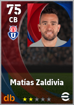 Matías Zaldivia — CB, OVR 75, MAX 75