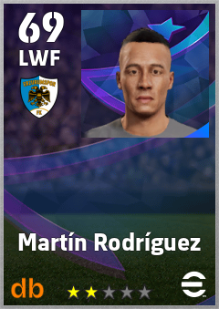 Martín Rodríguez — LWF, OVR 69, MAX 69