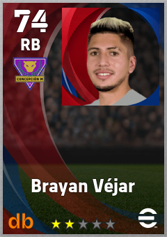 Brayan Véjar — RB, OVR 74, MAX 74