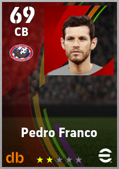 Pedro Franco — CB, OVR 69, MAX 69