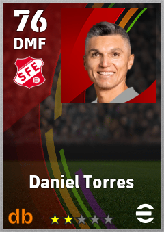Daniel Torres — DMF, OVR 76, MAX 76