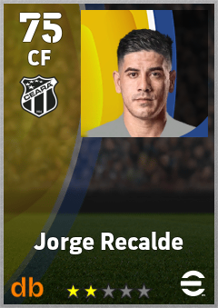 Jorge Recalde — CF, OVR 75, MAX 75