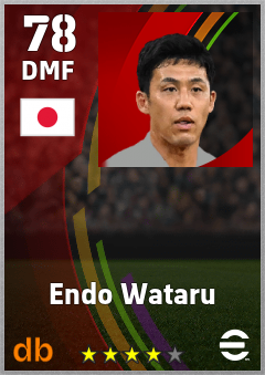Endo Wataru eFootball player card