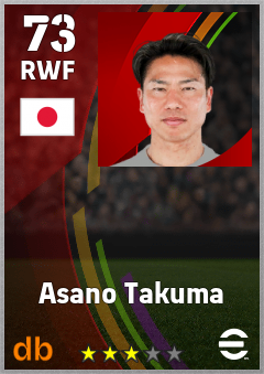 Asano Takuma eFootball player card