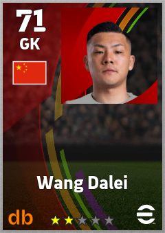 Wang Dalei eFootball player card