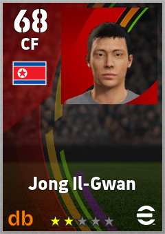 Jong Il-Gwan — CF, OVR 68, MAX 68