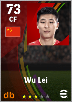 Wu Lei eFootball player card