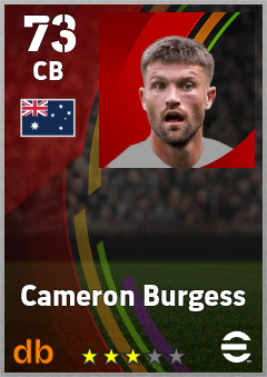 Cameron Burgess eFootball player card