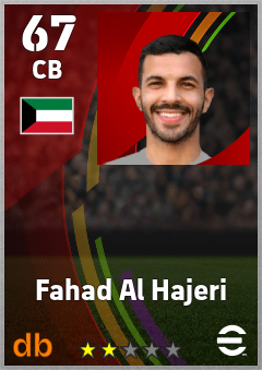 Fahad Al Hajeri eFootball player card