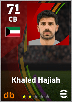 Khaled Hajiah — CB, OVR 71, MAX 71