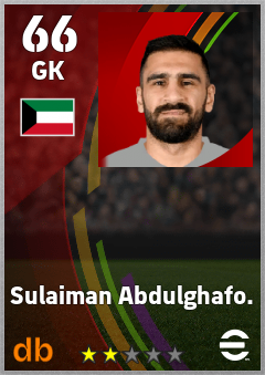 Sulaiman Abdulghafo. eFootball player card