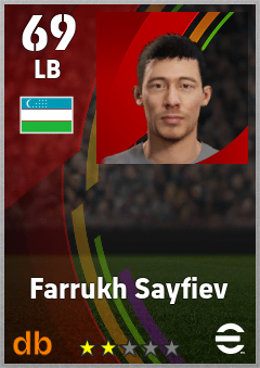 Farrukh Sayfiev eFootball player card