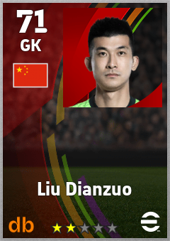 Liu Dianzuo eFootball player card