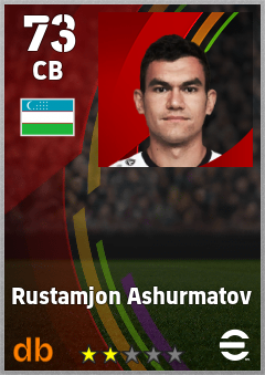 Rustamjon Ashurmatov — CB, OVR 73, MAX 73