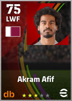 Akram Afif eFootball player card