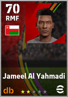 Jameel Al Yahmadi eFootball player card