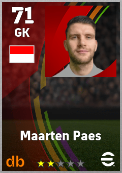 Maarten Paes eFootball player card