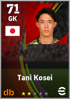 Tani Kosei eFootball player card
