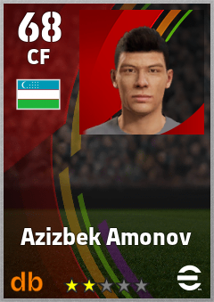 Azizbek Amonov eFootball player card