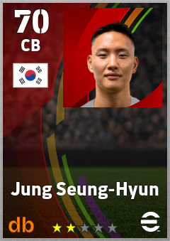 Jung Seung-Hyun eFootball player card