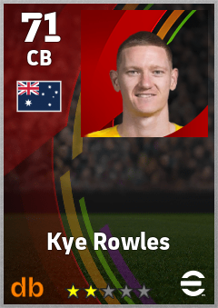 Kye Rowles eFootball player card