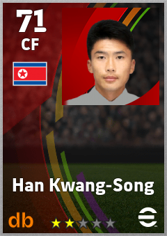 Han Kwang-Song — CF, OVR 71, MAX 71