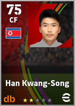 Han Kwang-Song — CF, OVR 75, MAX 75