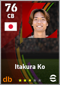 Itakura Ko eFootball player card