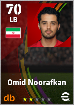 Omid Noorafkan eFootball player card