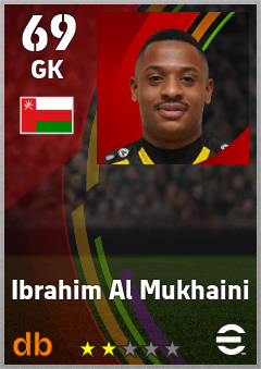 Ibrahim Al Mukhaini — GK, OVR 69, MAX 69