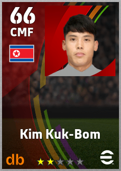 Kim Kuk-Bom — CMF, OVR 66, MAX 66