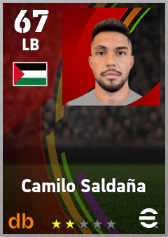 Camilo Saldaña — LB, OVR 67, MAX 67