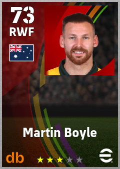 Martin Boyle eFootball player card