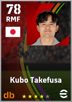 Kubo Takefusa eFootball player card