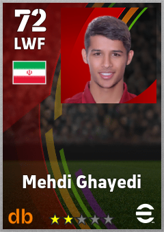 Mehdi Ghayedi eFootball player card