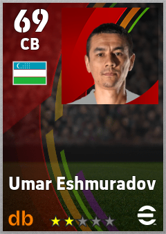 Umar Eshmuradov eFootball player card
